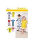 Simplicity Children Sewing Pattern, 1574, A