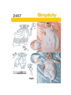 Simplicity Babies' Special Occasion Sewing Leaflet,  2457, A, 