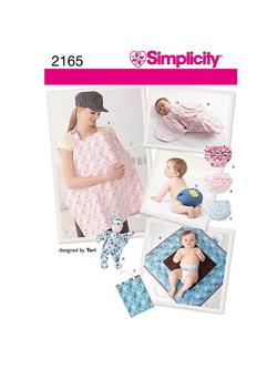 Simplicity Baby Accessories Sewing Leaflet, 2165, A, 