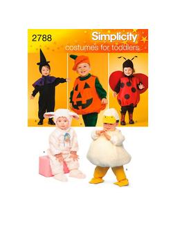 Simplicity Toddler Halloween Costume Sewing Pattern, 2788, 