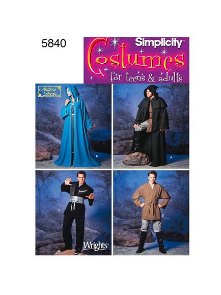 Simplicity Costume Dressmaking Leaflet, 5840, A, 