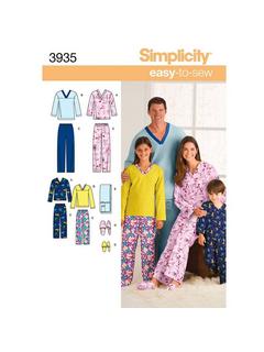 Simplicity Nightwear Sewing Leaflet, 3935, A