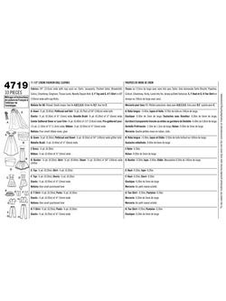 Simplicity Doll Clothing Sewing Pattern, 4719 - view 2, 