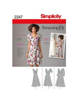 Simplicity Amazing Fit Women's Dress Sewing Pattern, 2247, 