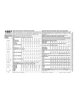 Simplicity Shorts, Trousers & Skirts Sewing Pattern, 1887 - view 2, 