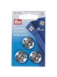 Prym Sew-On Snap Fasteners, 21mm, Pack of 3