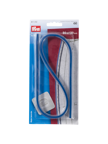 Prym Flexible Curve Ruler, 50cm, Blue