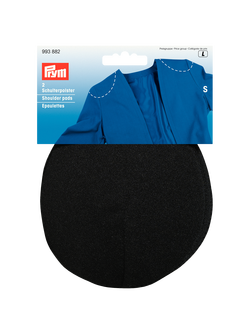 Prym Raglan Small Shoulder Pads, Pack of 2, Black, Black