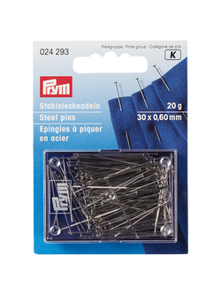 Prym Straight Pins, 20g, Silver