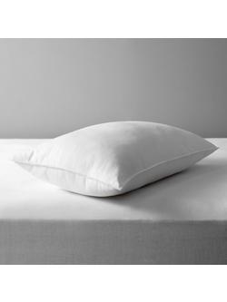 John Lewis Synthetic Soft Touch Washable Standard Pillow, Firm (5) - view 2, White