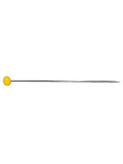 Prym Glass Headed Pins, 60mm, 20g, Yellow - view 2, Yellow