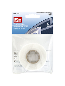 Prym Edge Tape Interfacing, 20mm, White, White