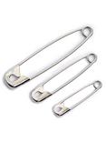 Prym Safety Pins, 50mm, Pack of 18, Silver