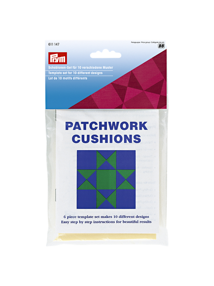 Prym Patchwork Cushions Template, White