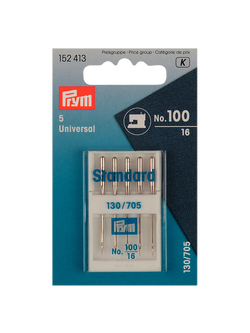 Prym Sewing Machine Needles, Pack of 5, Silver, Silver
