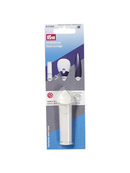 Prym Chalk Cartridge Refill, White, White