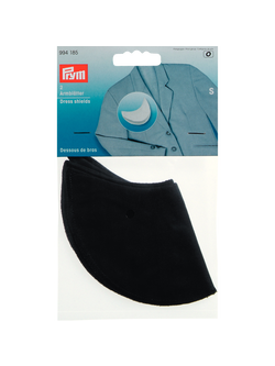 Prym Dress Shields, Pack of 2, Black, Black