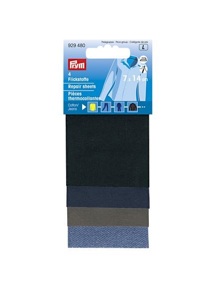 Prym Assorted Iron-on Patches, Pack of 4, Assorted, Multi