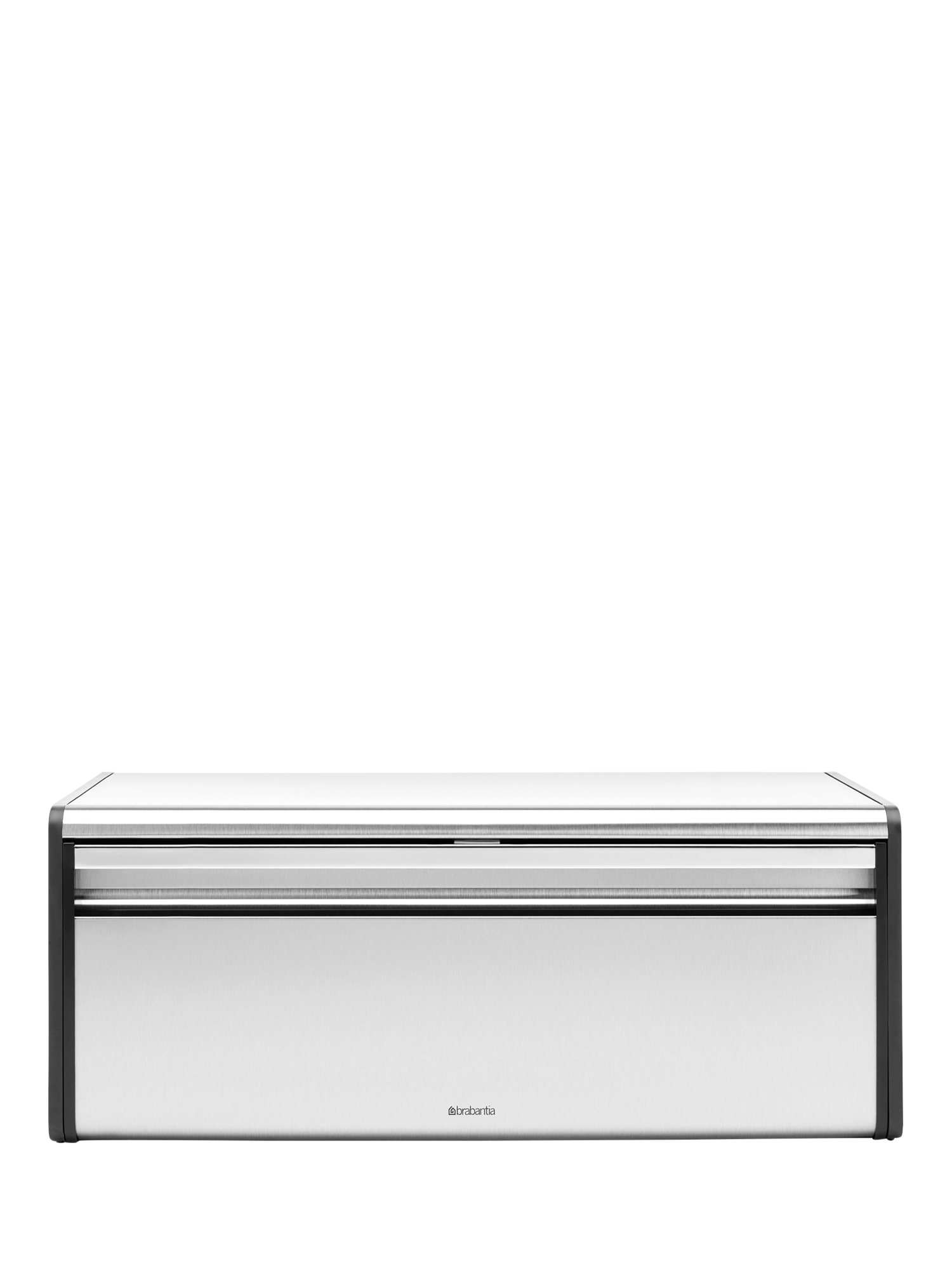 Brabantia Fall Front Bread Bin, Fingerprint Proof Matt Steel