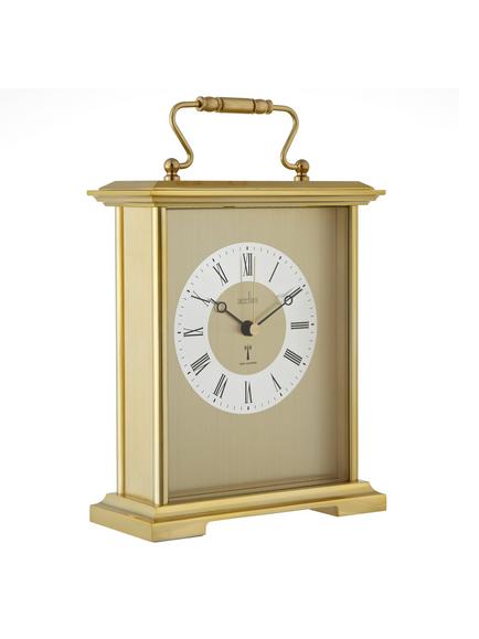 Acctim Althorp Radio Controlled Carriage Mantel Clock, Gold, Gold