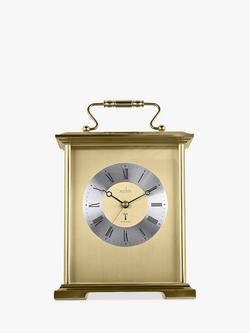 Acctim Radio Controlled Carriage Mantel Clock, Gold - view 2, Gold