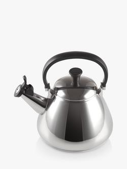 Le Creuset Kone Stovetop Kettle, 1.6L - view 2, Stainless Steel