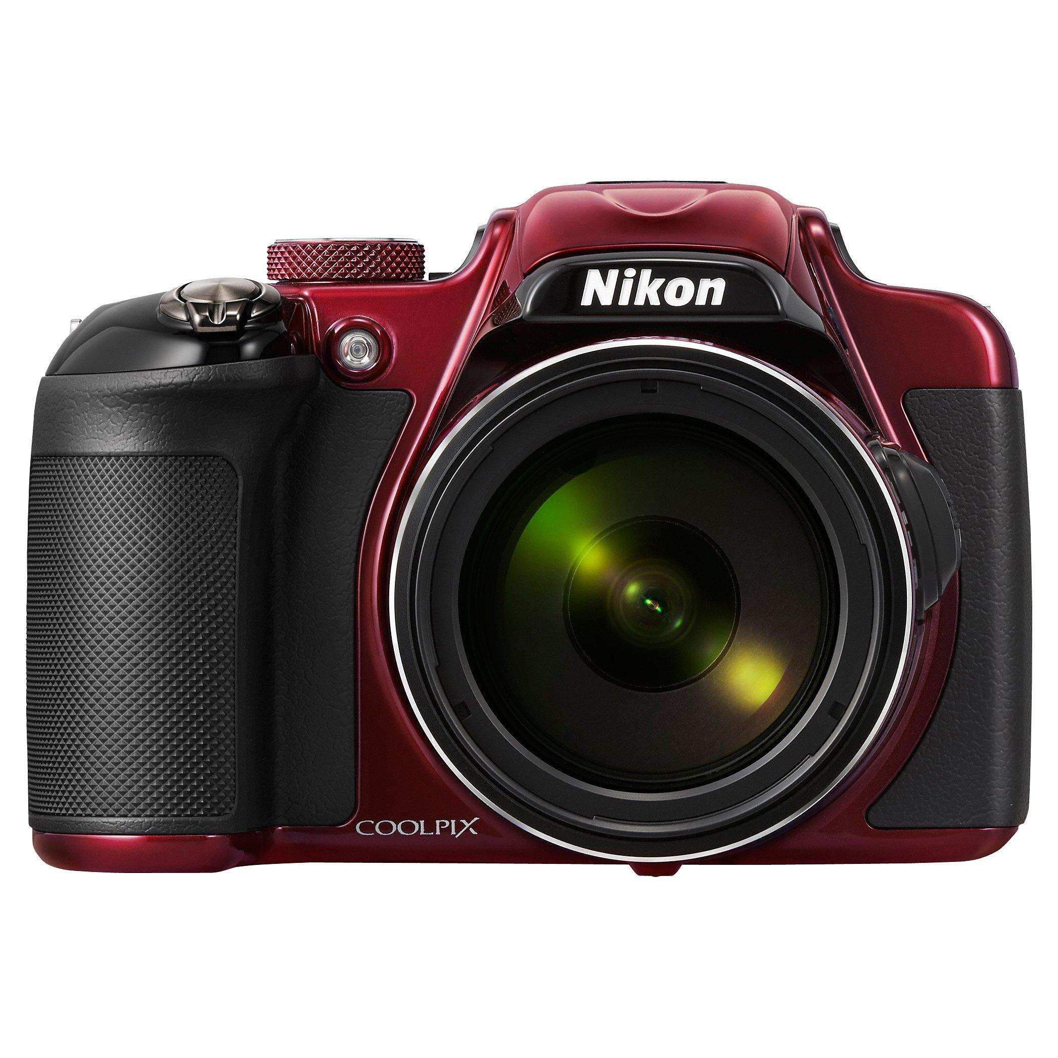 Nikon Coolpix P600 Bridge Camera, HD 1080p, 16.1MP, 60x Optical Zoom, Wi-Fi, 3" LCD Screen