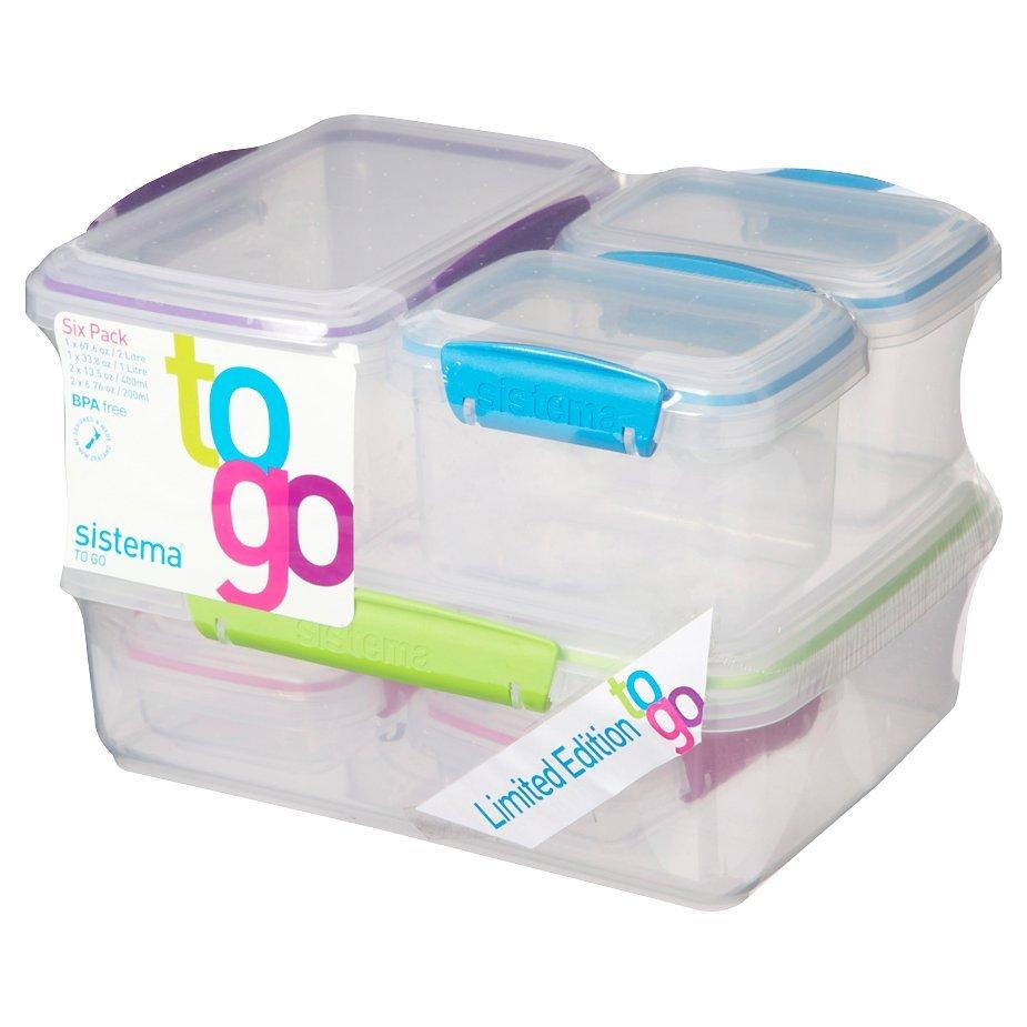 Sistema To Go Food Storage Containers, Set of 6