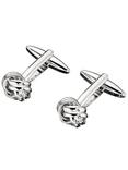 John Lewis Classic Knot Cufflinks, Silver