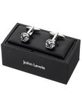 John Lewis Classic Knot Cufflinks, Silver