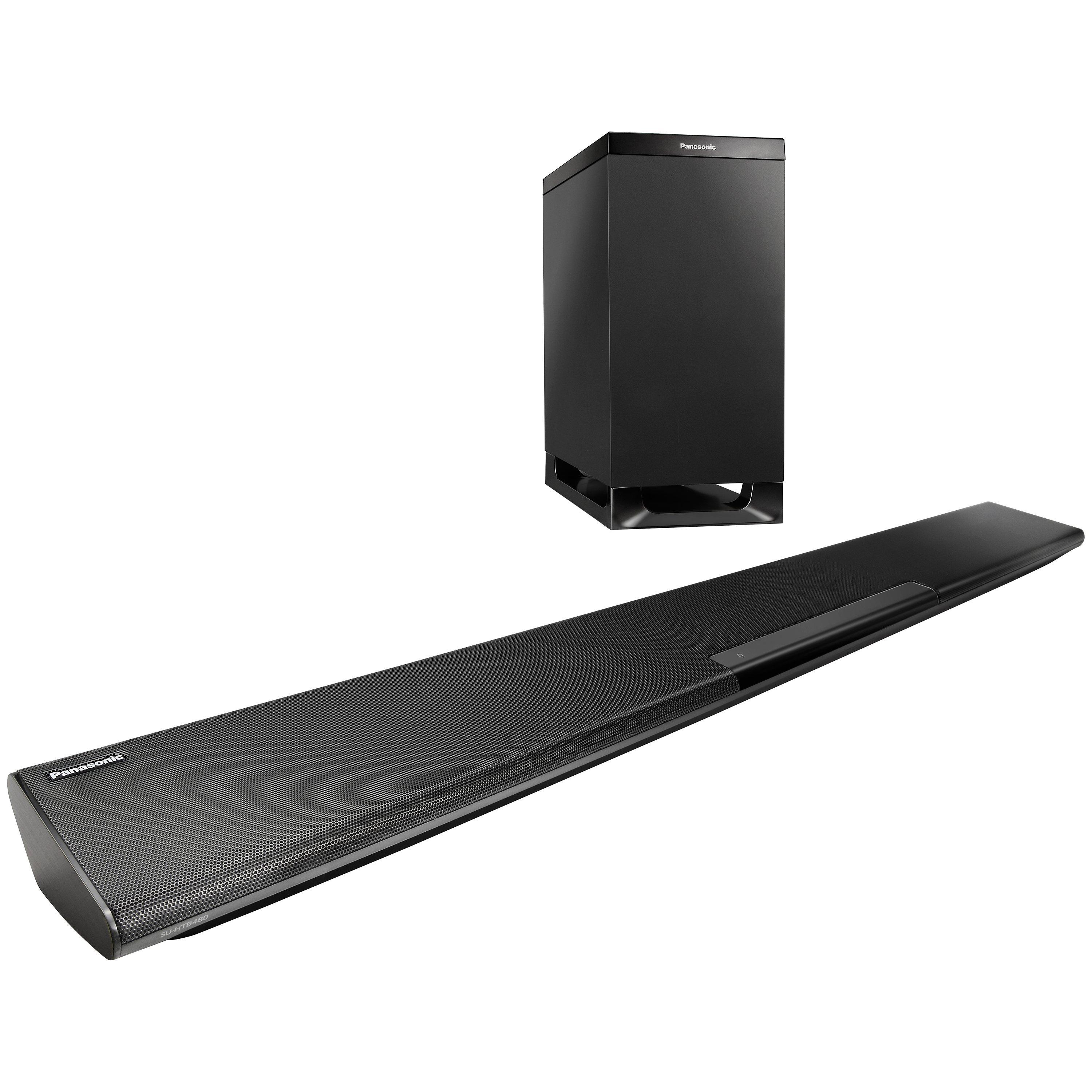 Panasonic SC-HTB480 2.1 Bluetooth NFC Sound Bar with Wireless Subwoofer