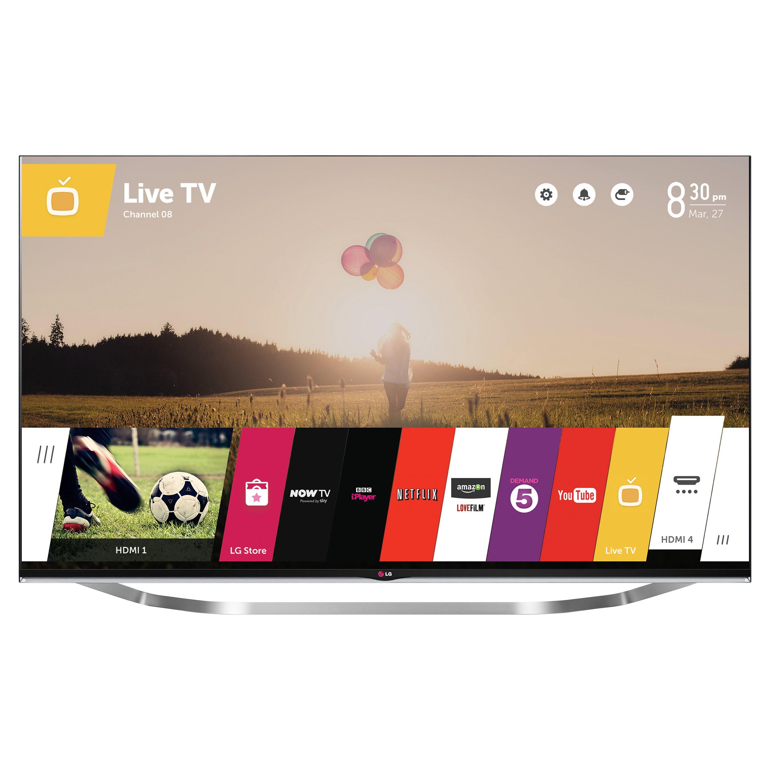 LG 55LB730V LED HD 1080p 3D Smart TV, 55" with Freeview HD and 2x 3D Glasses