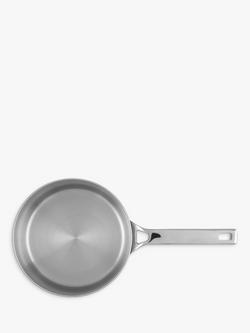 John Lewis 5-Ply Thermacore Stainless Steel Saucepans with Lids Set, 3 Pieces - view 2, Silver
