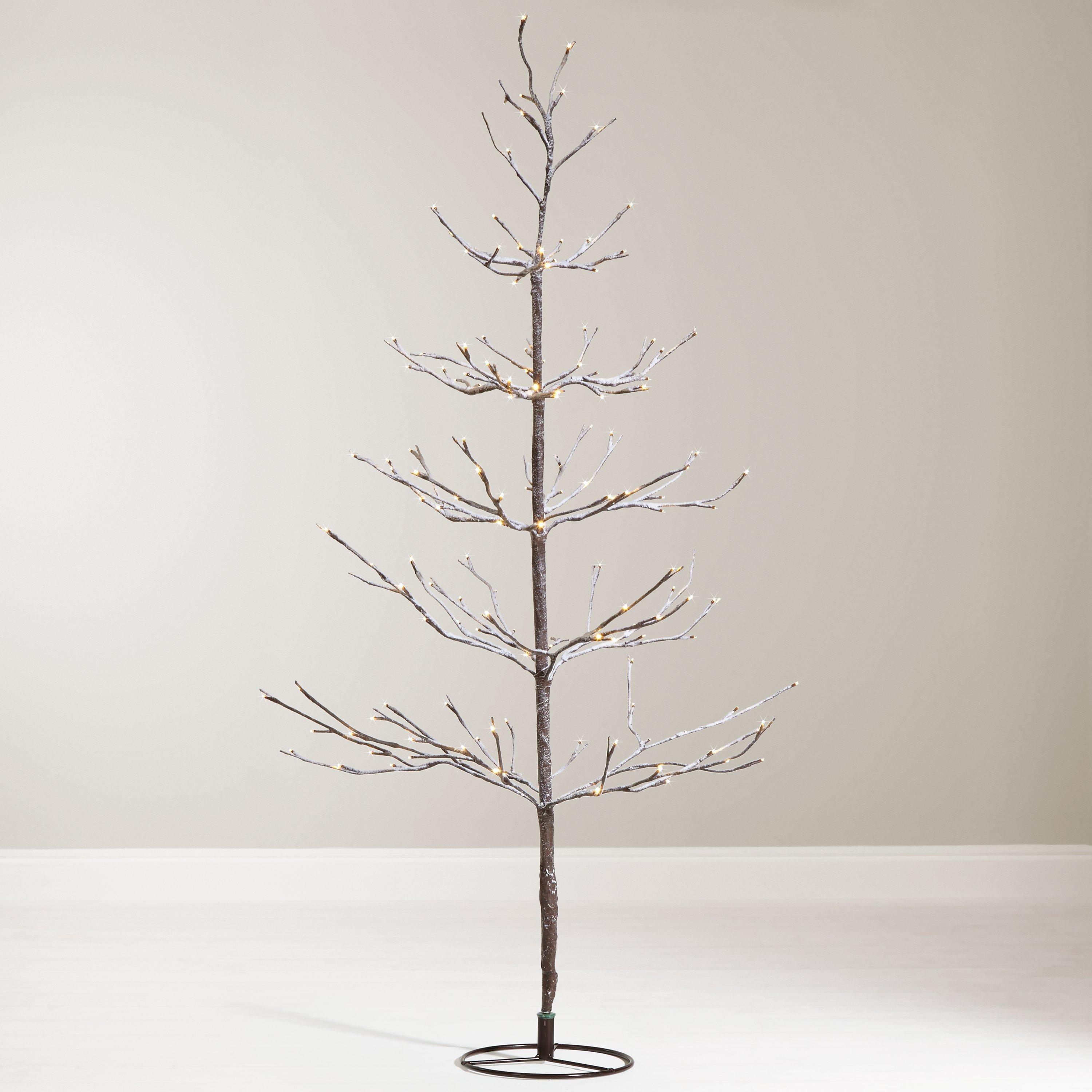 John Lewis 4ft Pre-Lit Snowy Twig Christmas Tree, White