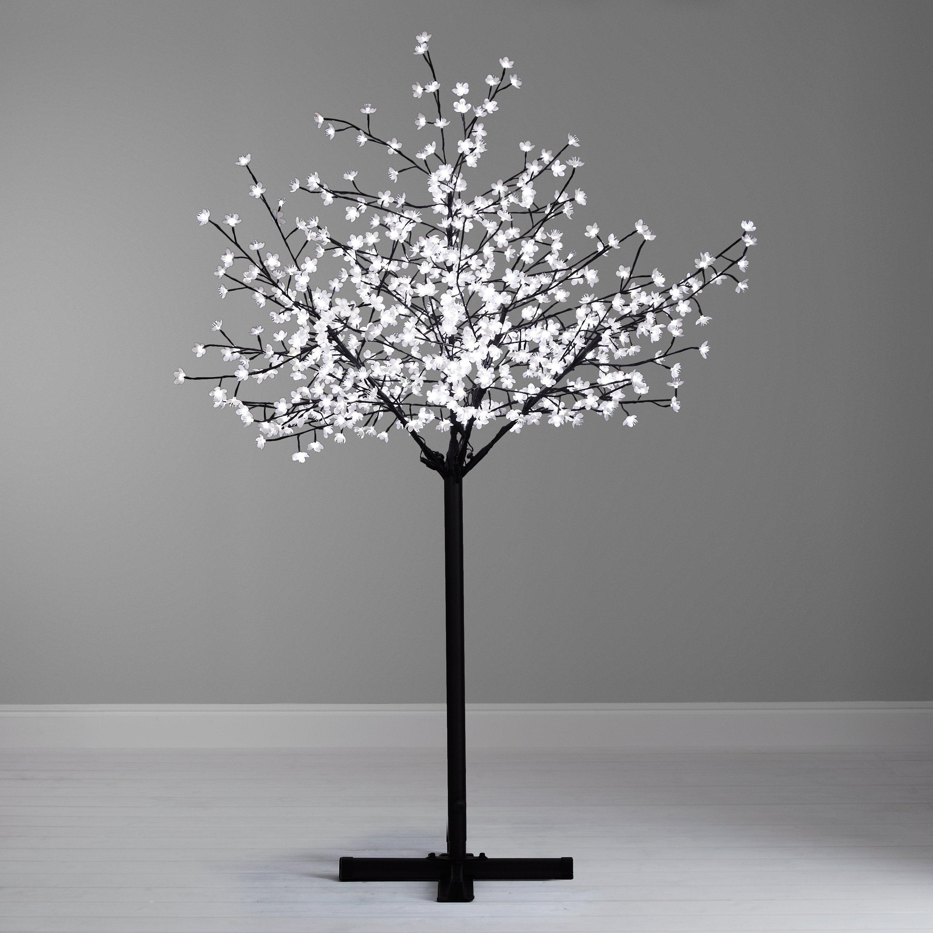 John Lewis Pre-Lit Cherry Blossom Christmas Tree, Warm White, 7ft