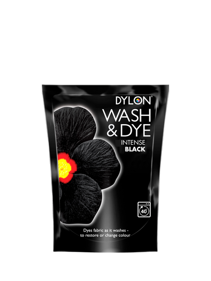 DYLON Wash 'n' Dye Machine Dye, Velvet Black