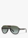 TOM FORD FT0334 Dimitry Vintage Aviator Sunglasses, Black