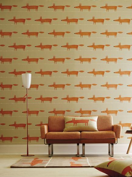 Scion Mr Fox Paste the Wall Wallpaper - view 2, 110847