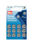 Prym Sew-on Snap Fasteners, 11mm, Silver