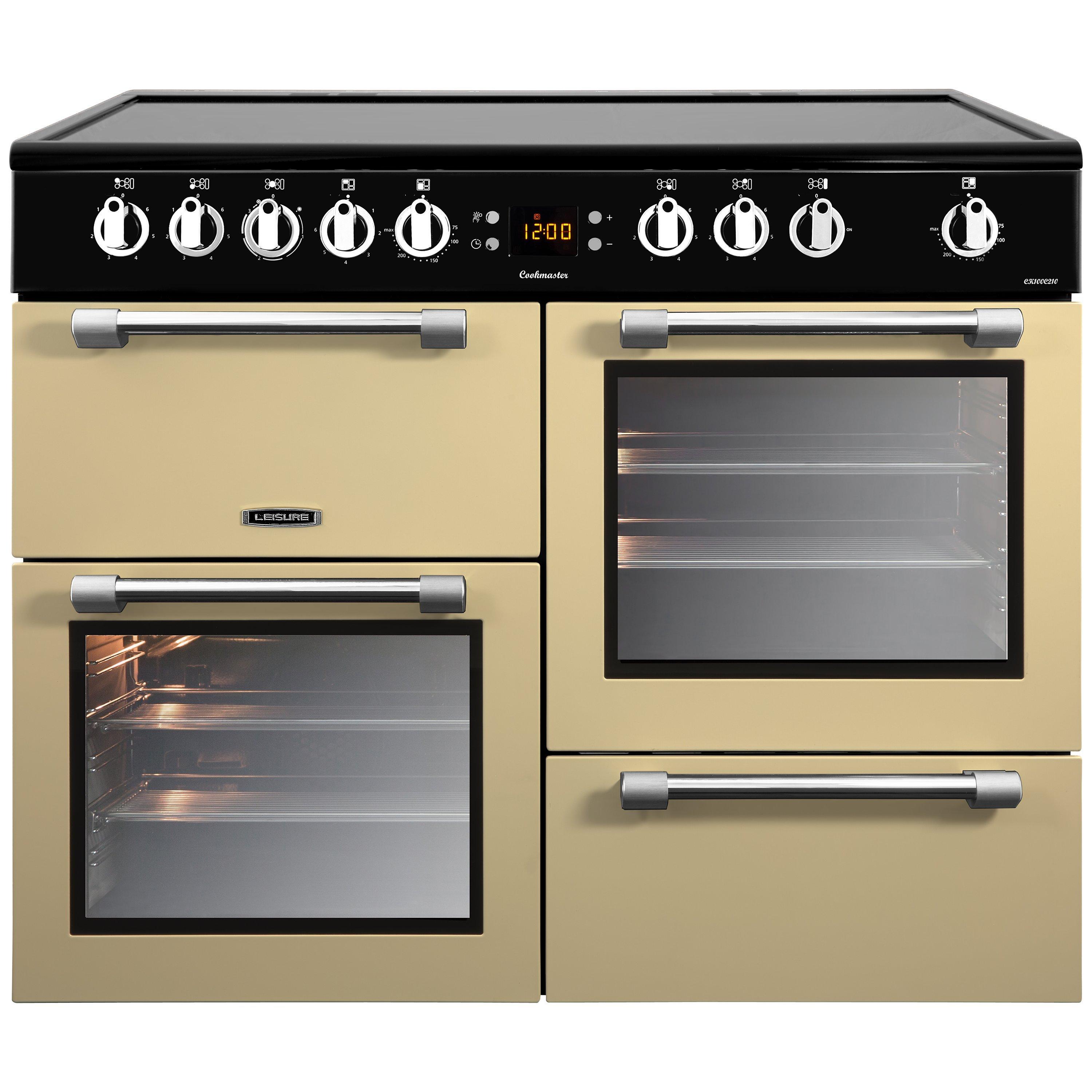 Leisure CK100C210C Cookmaster Electric Range Cooker, Cream