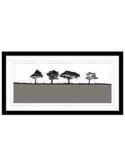 John Lewis Jacky Al-Samarraie 'Harrogate' Framed Print, 44 x 84cm, Grey