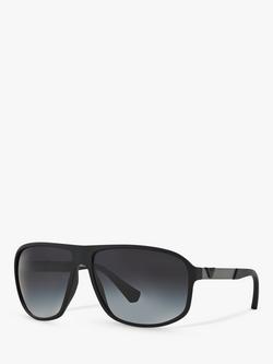 Emporio Armani EA4029 Men's Square Sunglasses, Black