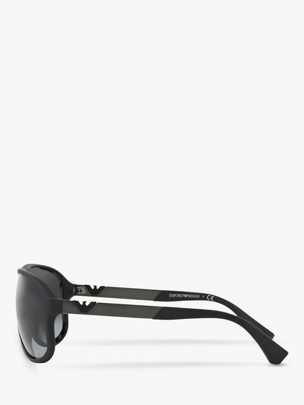 Emporio Armani EA4029 Men's Square Sunglasses - view 2, Black