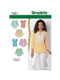 Simplicity Tops Sewing Pattern, 1461