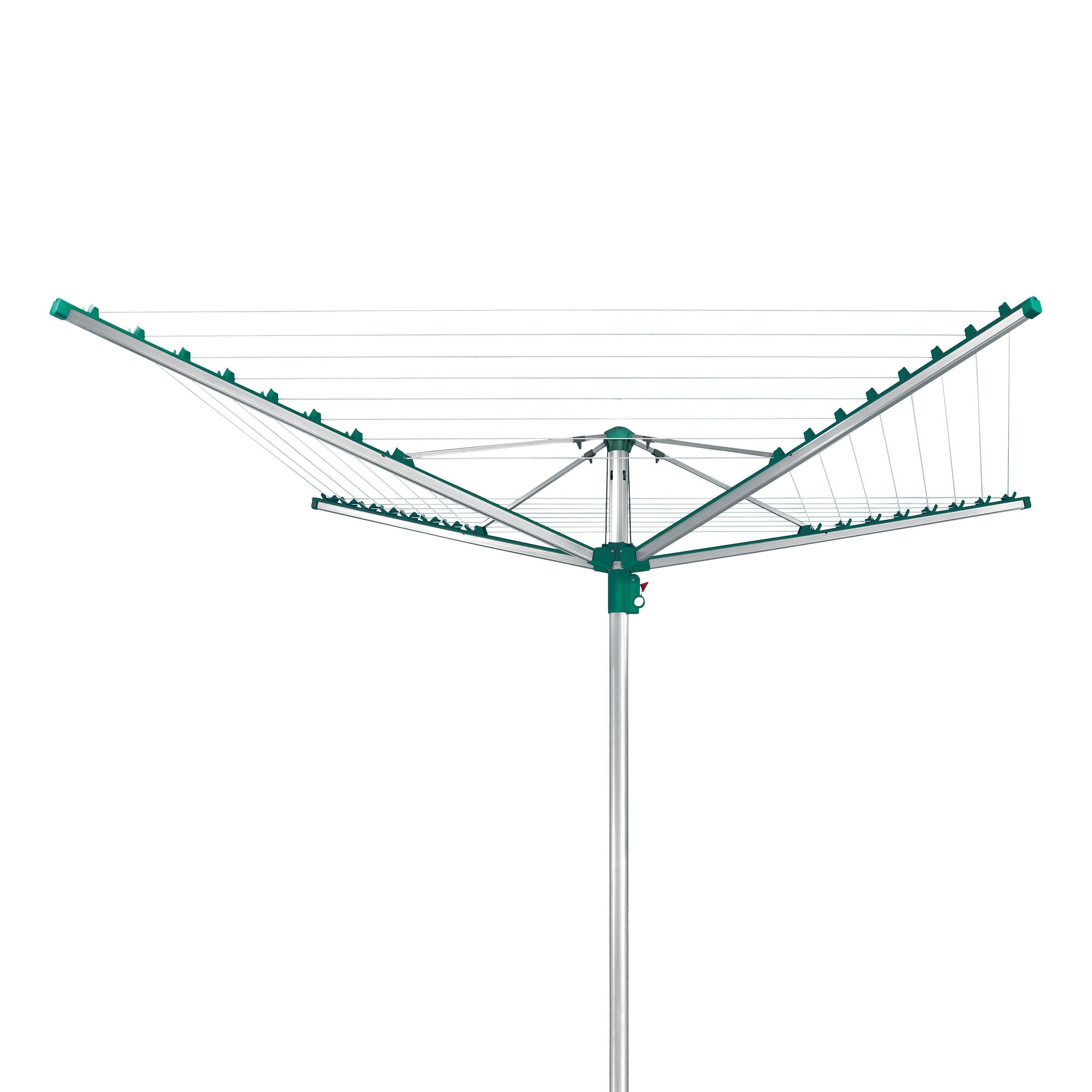 Leifheit Linomatic 400 Comfort Rotary Clothes Outdoor Airer Washing Line, 40m