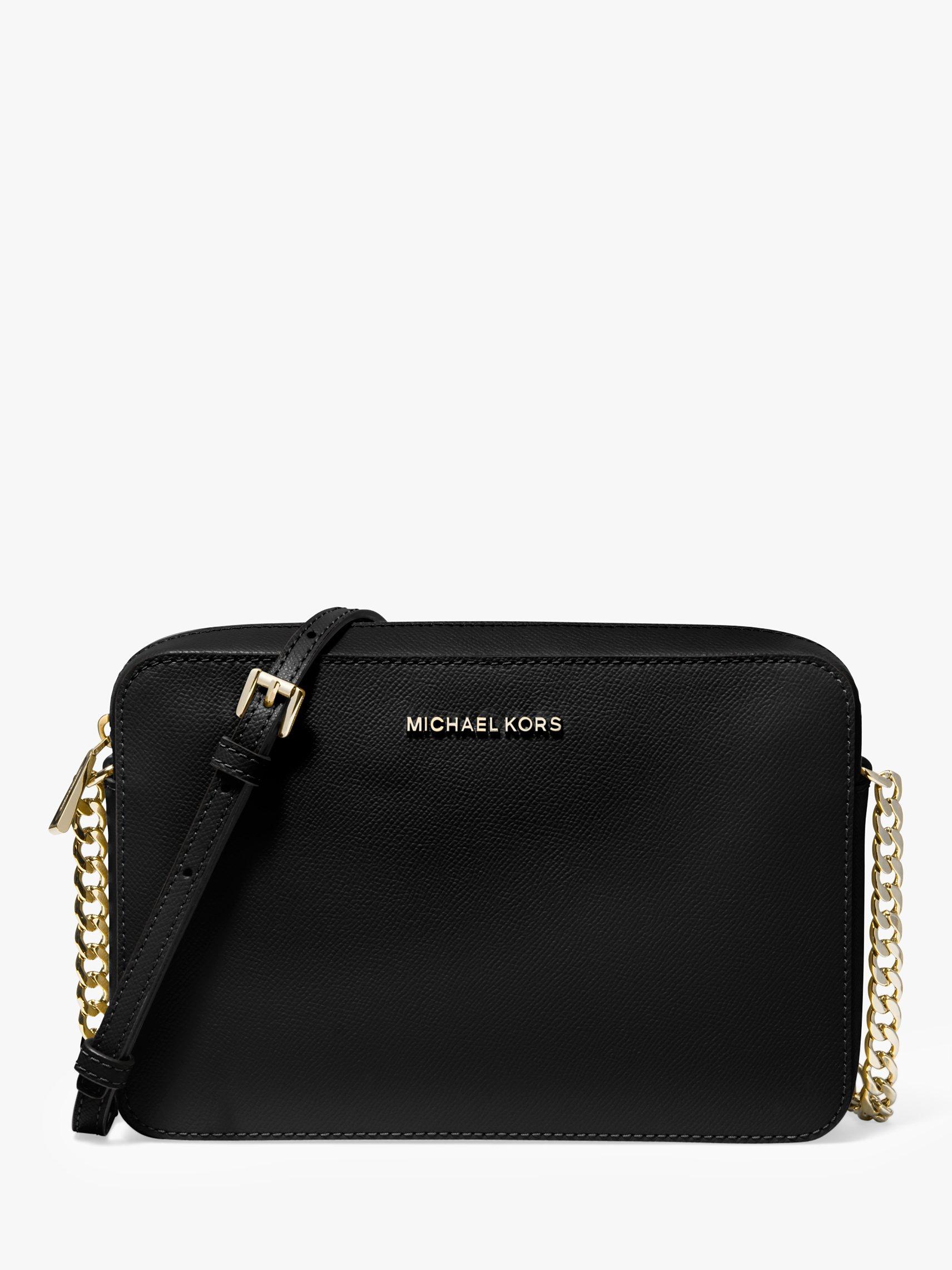 Michael kors black and gold crossbody purse on sale