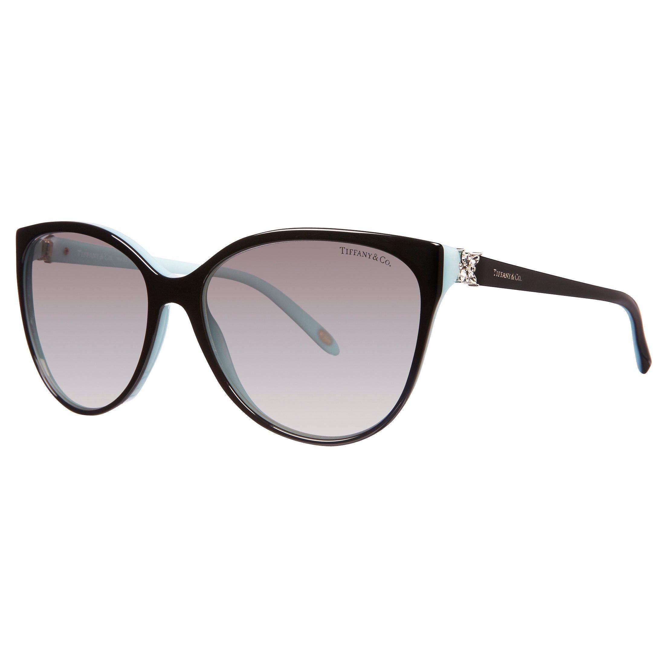 Tiffany & Co TF4089B Cat's Eye Frame Sunglasses, Blue/Black