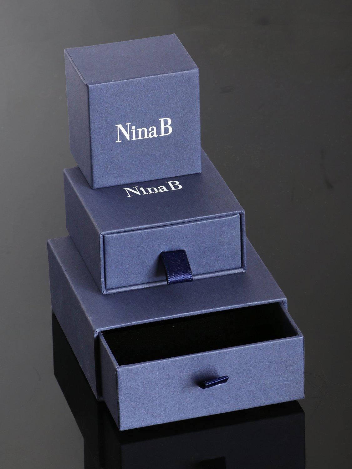 Product image 4 of 4, which shows Nina B Sterling Silver Cross Cubic Zirconia Pendant