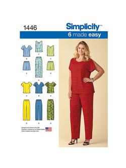 Simplicity Women's Plus Sizes Trouser Set Sewing Pattern, 1446, 