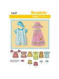 Simplicity Baby Coordinates Sewing Pattern, 1447